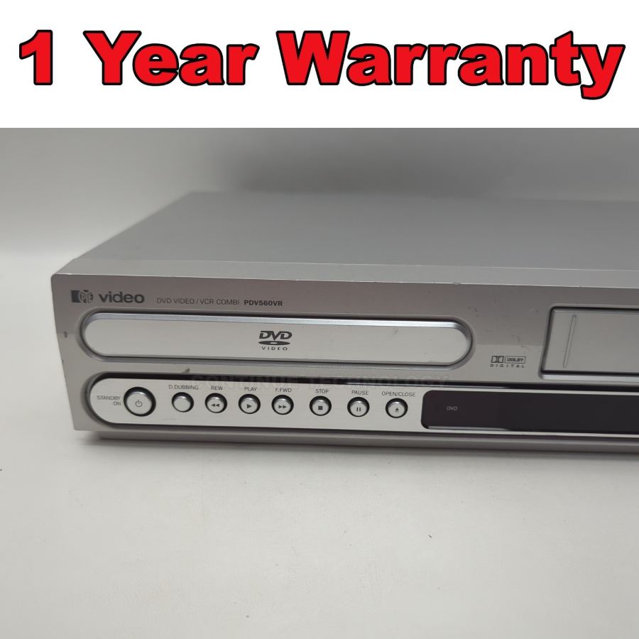 Pye PDV560VR DVD Player and VCR VHS Recorder Combo with Remote Control Working – image 3