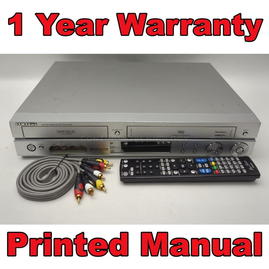 Samsung DVD‑VR320 DVD Recorder VCR Combo copy VHS to DVD Dubbing Fully Working