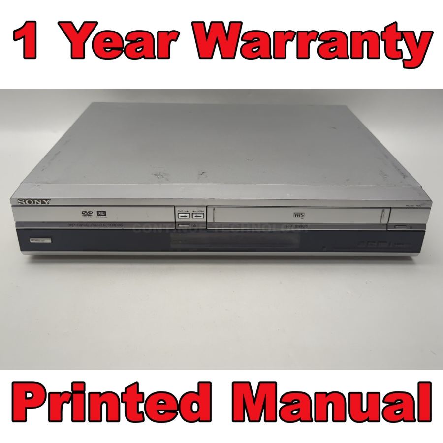 Representative photograph of the same model: Sony RDR-VX410 GI Video Cassette VHS DVD Recorder Combo Silver Copy VHS to DVD – image 2