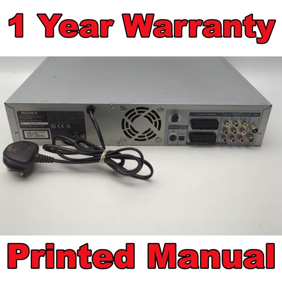 Representative photograph of the same model: Sony RDR-VX410 GI Video Cassette VHS DVD Recorder Combo Silver Copy VHS to DVD – image 7