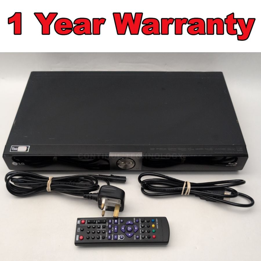 Representative photograph of the same model: LG BD370 Blu-Ray High Definition DVD Youtube Network USB w/ Remote *Working*