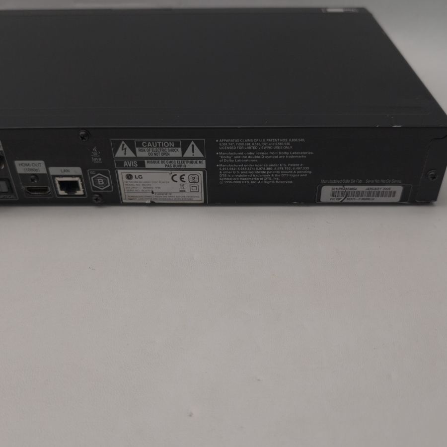 Representative photograph of the same model: LG BD370 Blu-Ray High Definition DVD Youtube Network USB w/ Remote *Working* – image 9