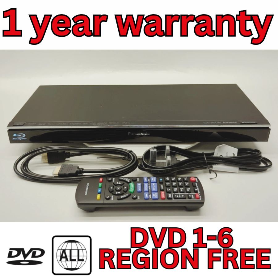 Panasonic DMP-BDT120 Smart Blu-ray Disc DVD Player + Remote Tested Warranty