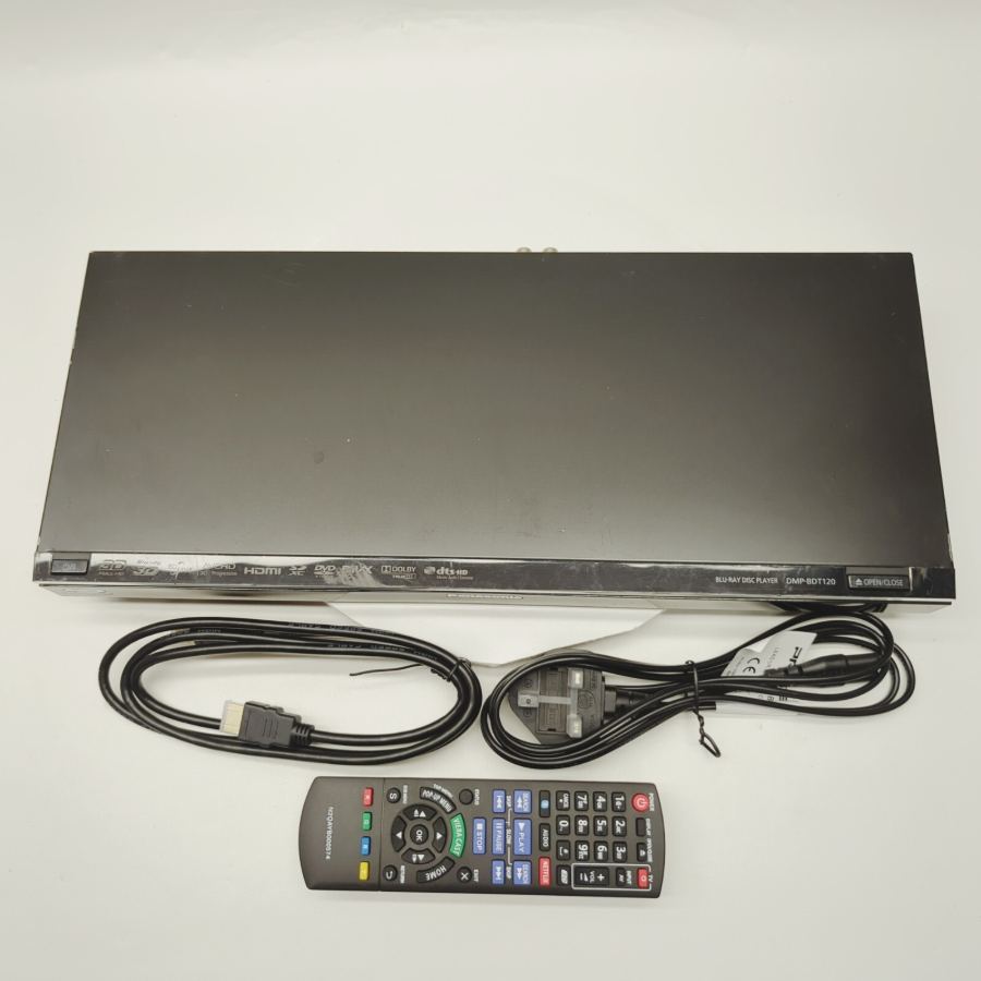 Panasonic DMP-BDT120 Smart Blu-ray Disc DVD Player + Remote Tested Warranty – image 4