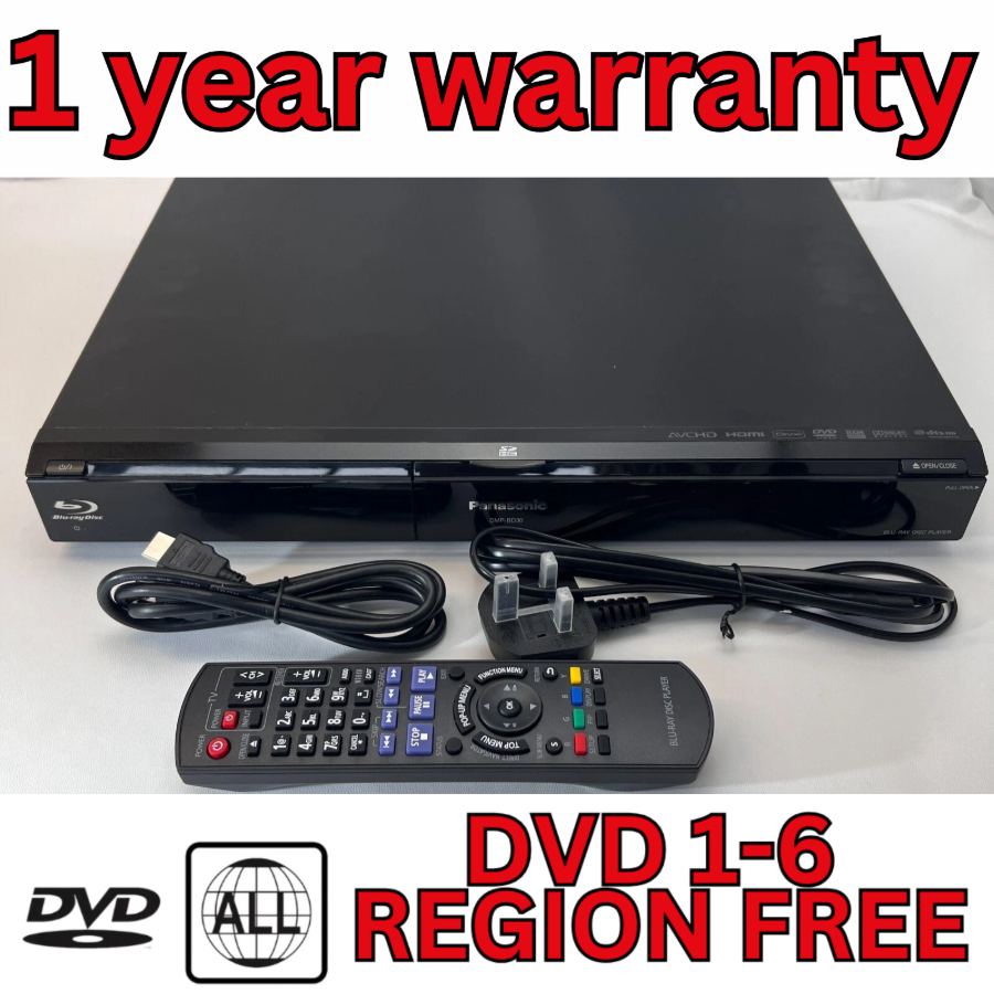 Panasonic DMP-BD30 Blu-Ray DVD 5.1 decoder Disc Player HDMI Remote Working