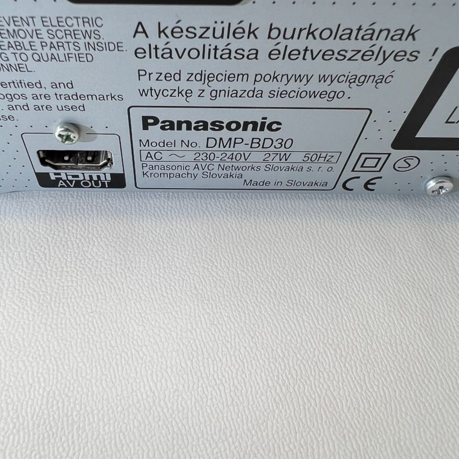 Panasonic DMP-BD30 Blu-Ray DVD 5.1 decoder Disc Player HDMI Remote Working – image 11