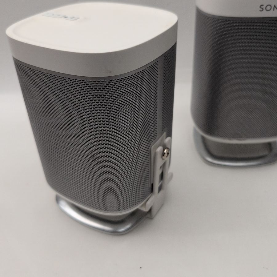 2 x Sonos Play:1 Compact Wireless Smart Speaker White Play.1 with metal stand – image 5