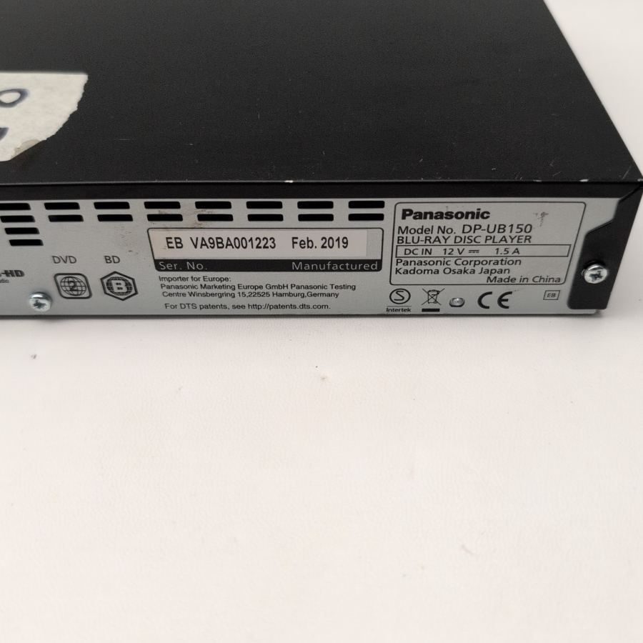 FAULTY Panasonic DP-UB150EB-K UB150 4K Blu-ray DVD player ONLY PLAYS DVDS – image 6