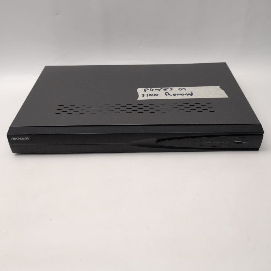 Hikvision DS-7608NI-E2/8P/A Network Video Recorder no HDD power tested