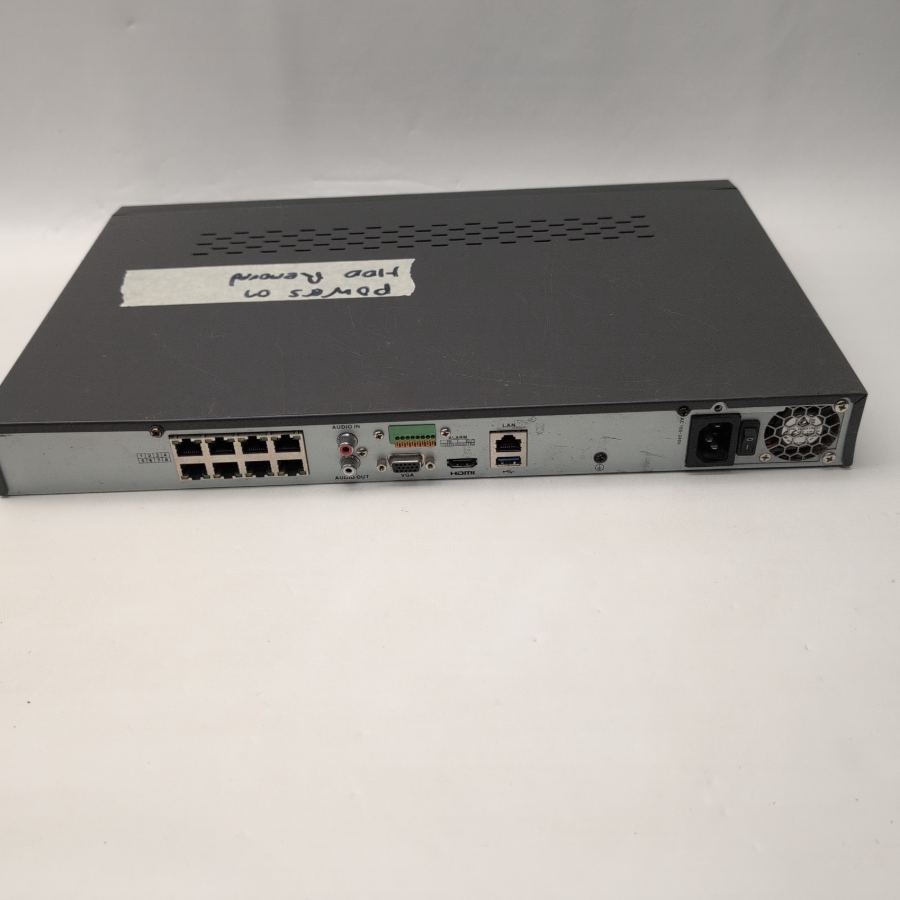 Hikvision DS-7608NI-E2/8P/A Network Video Recorder no HDD power tested – image 5