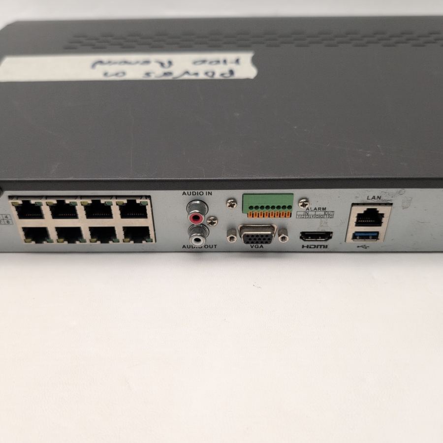Hikvision DS-7608NI-E2/8P/A Network Video Recorder no HDD power tested – image 6