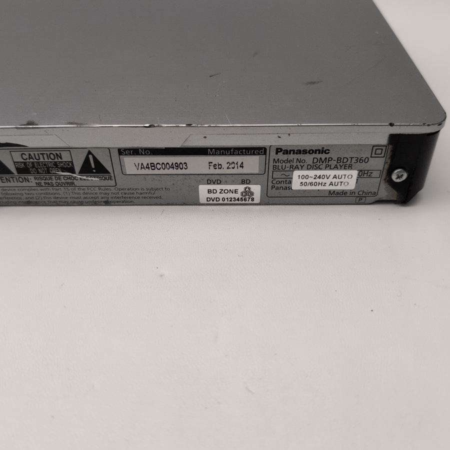 Panasonic DMP-BDT360 3D Blu-ray & DVD Player Upscaling Wi-Fi Miracast – image 4