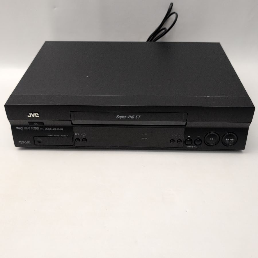 JVC HR-S5956EK S-VHS ET VCR VHS Player NTSC & PAL, Long Play Remote – image 9