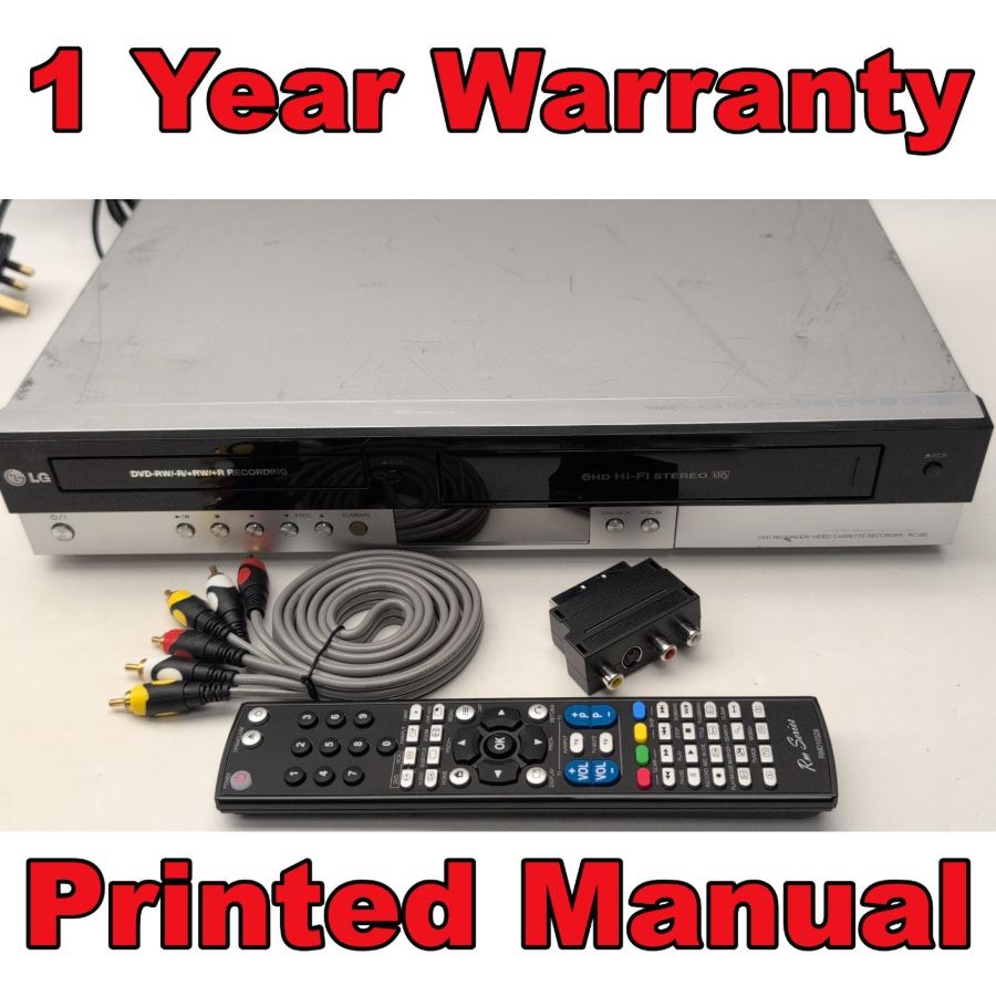 LG RC185 DVD Recorder / VHS Video Cassette Recorder Player VHS TO DVD DUBBING