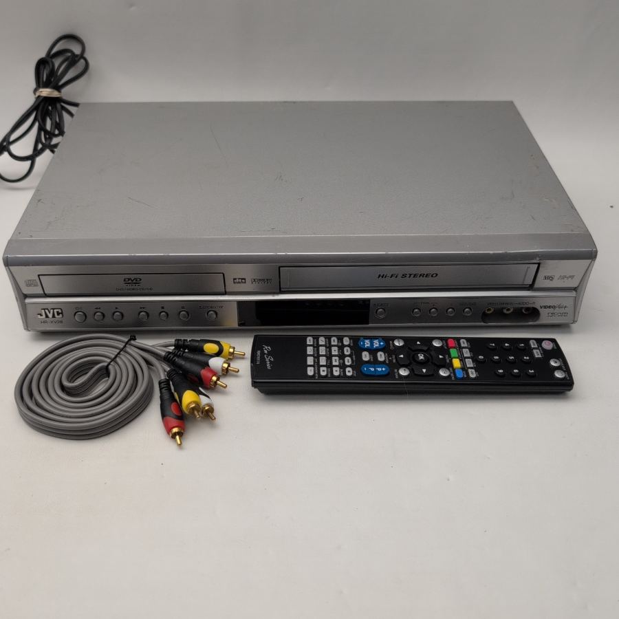JVC HR-XV28 Combo DVD Player & VHS VCR Video Cassette Player duel deck working – image 2