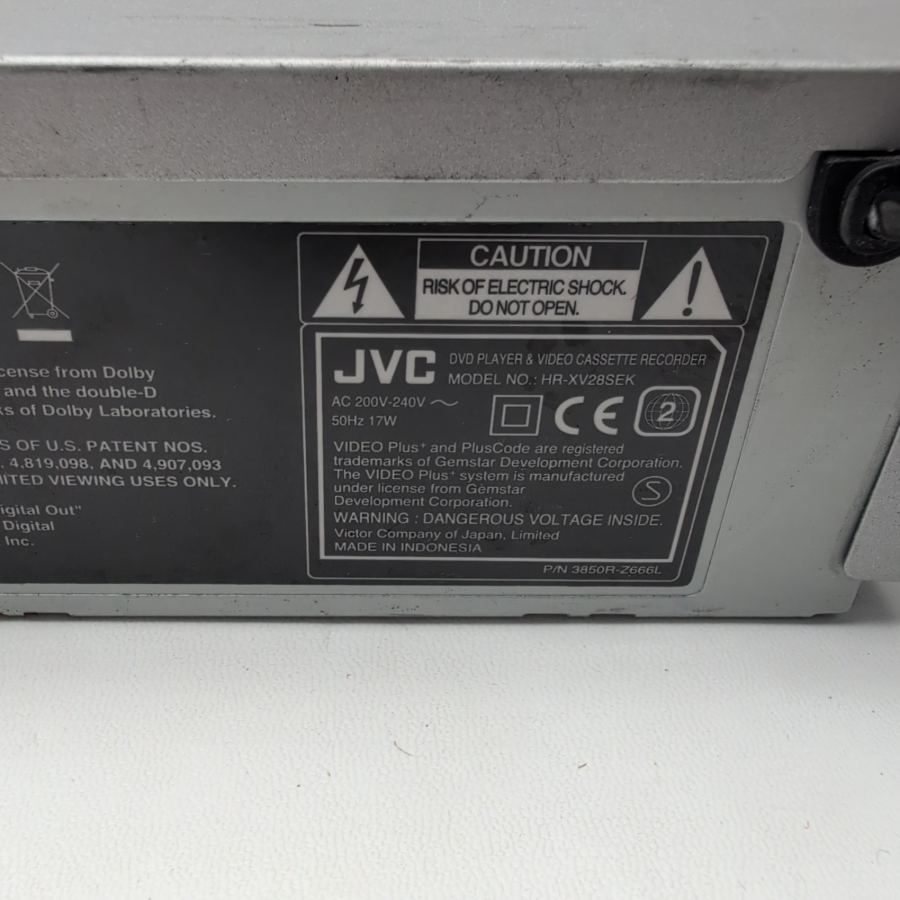 JVC HR-XV28 Combo DVD Player & VHS VCR Video Cassette Player duel deck working – image 6