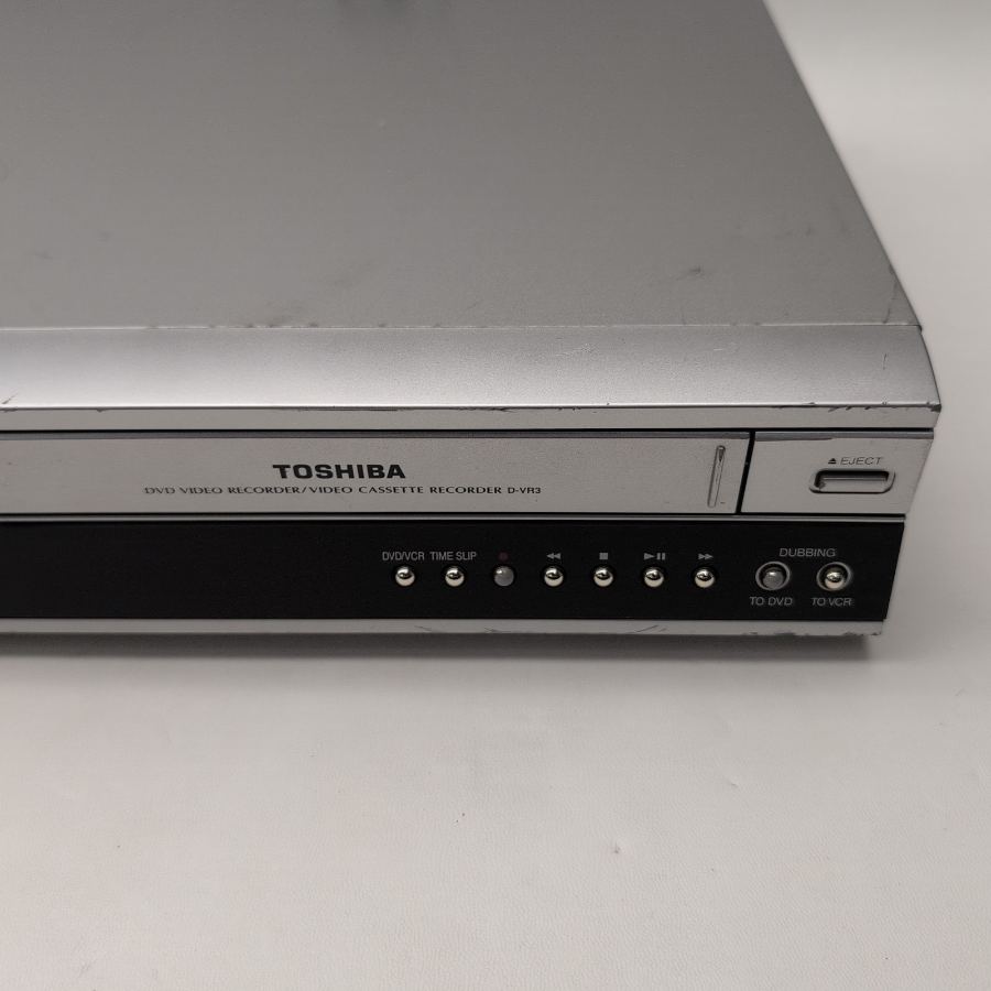 Toshiba D-VR3SB DVD Recorder & VHS VCR Combo Silver remote COPY VHS TO DVD – image 2