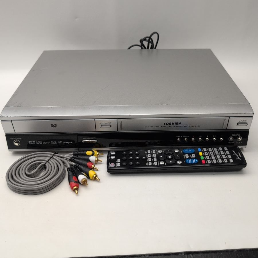Toshiba D-VR3SB DVD Recorder & VHS VCR Combo Silver remote COPY VHS TO DVD – image 5