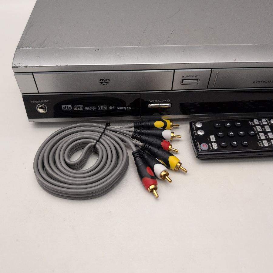 Toshiba D-VR3SB DVD Recorder & VHS VCR Combo Silver remote COPY VHS TO DVD – image 6