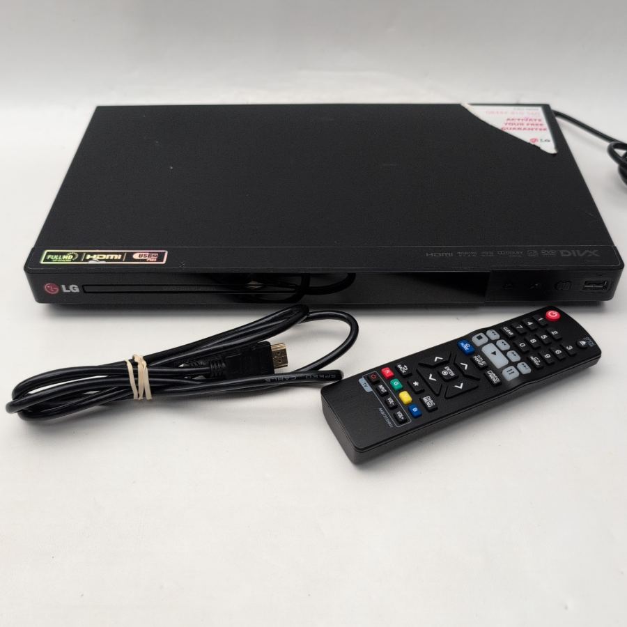LG DVD Player HDMI USB DivX Full HD Upscaling DP432H Remote Included