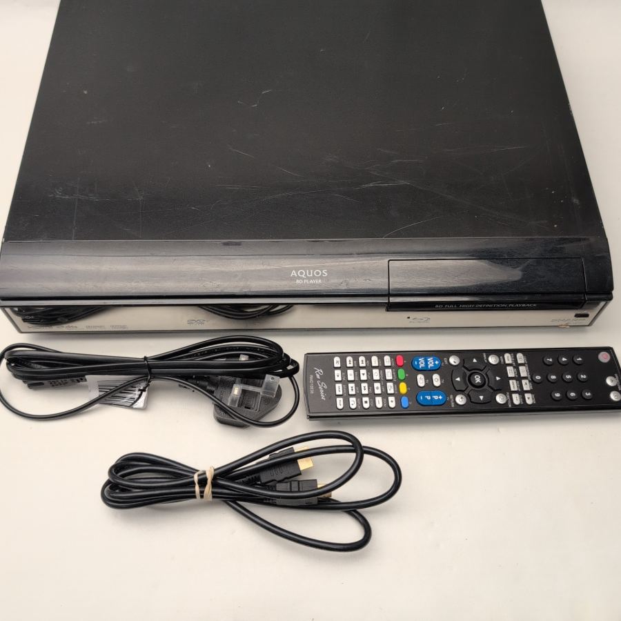 Sharp HDMI DVD Disc Player DVD only HD remote cables – image 2
