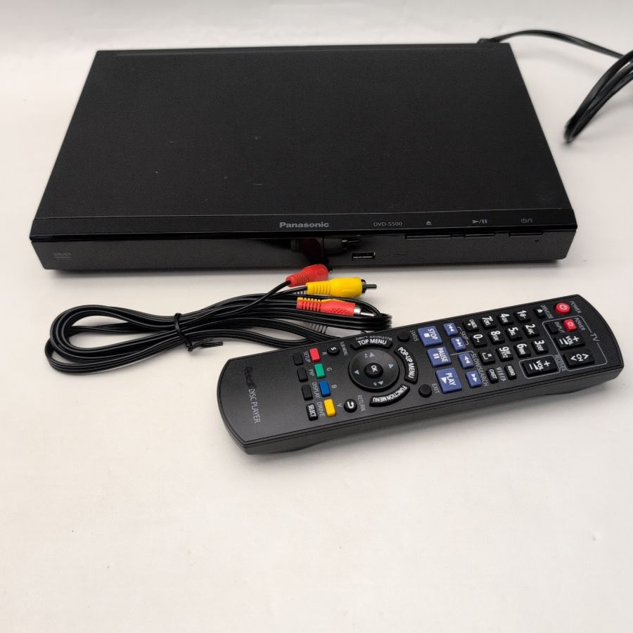 Panasonic DVD-S500 Player With Remote Control - Tested & FULLY WORKING