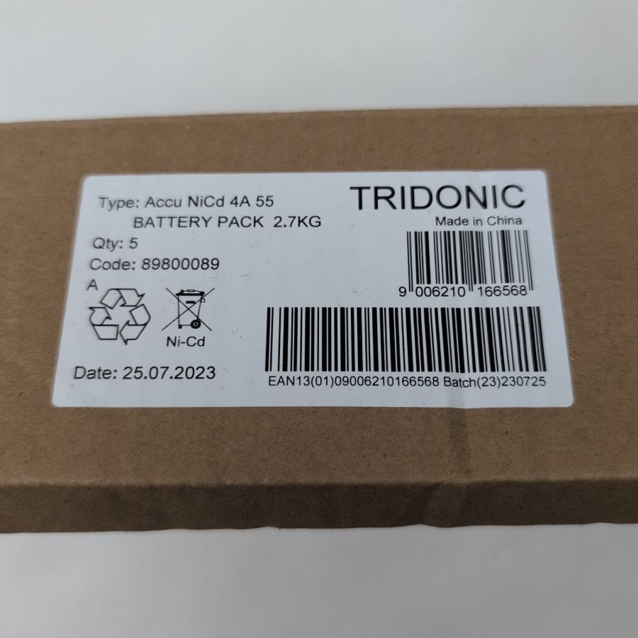 5 pack Tridonic Accu-NiCd 4A 55 Emergency lighting battery 89800089 4.5Ah 4.8v – image 4