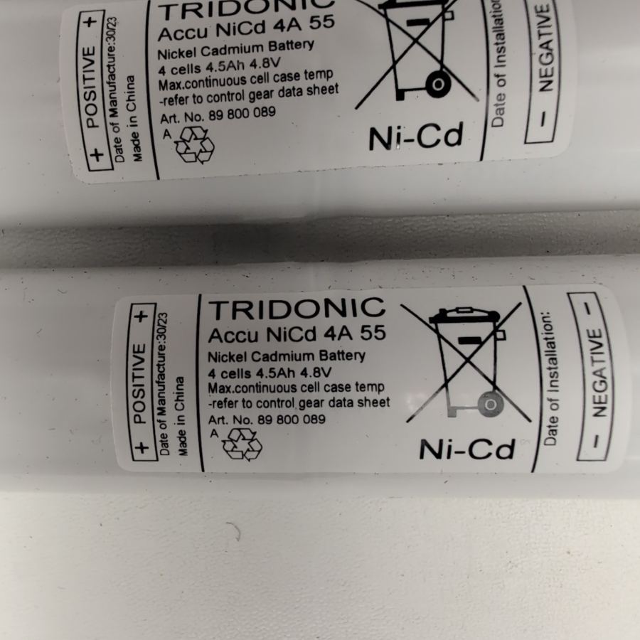5 pack Tridonic Accu-NiCd 4A 55 Emergency lighting battery 89800089 4.5Ah 4.8v – image 6