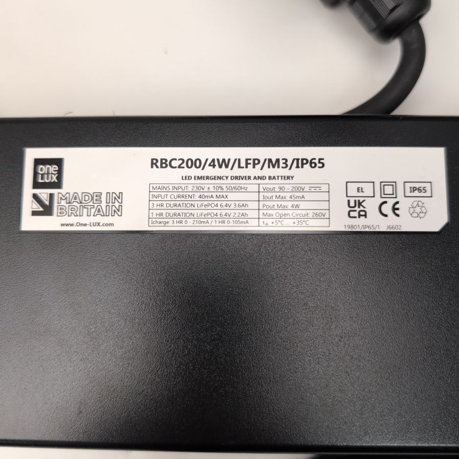 Representative photograph of the same model: 4lite Maintained Emergency LED Highbay With Microwave Sensor Black 100W 13,000lm – image 8