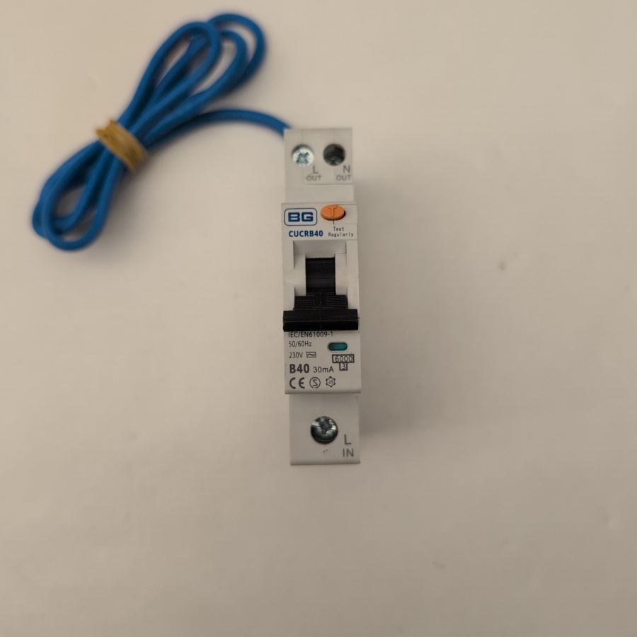 BG B40 40A RCBO 30mA Type AC Compact 40Amp 6kA CUCRB40 British General - NEW!