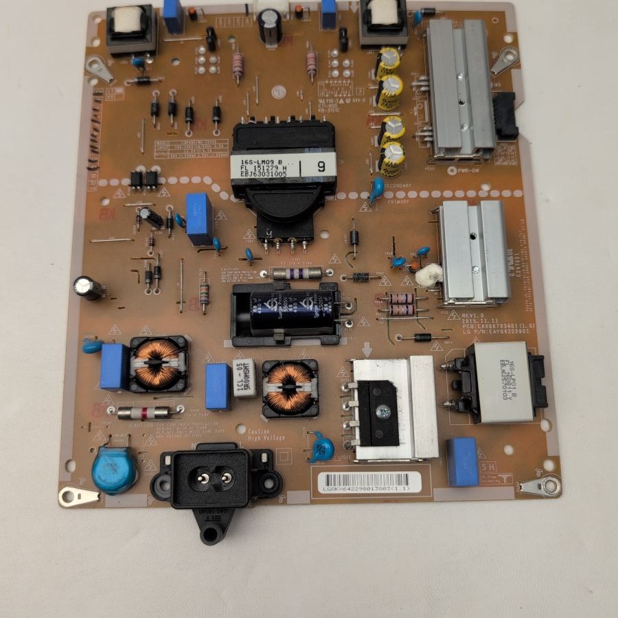 LG EAY64388821 EAX66944001(1.4) Power Supply Board for 49" TV LGP49DIMU-16CH2