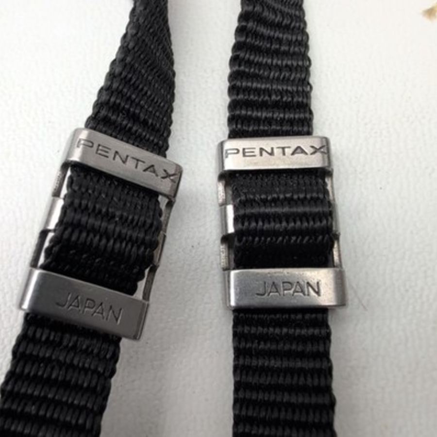Genuine Vintage Pentax SLR Black Fabric Camera Strap Original – image 2