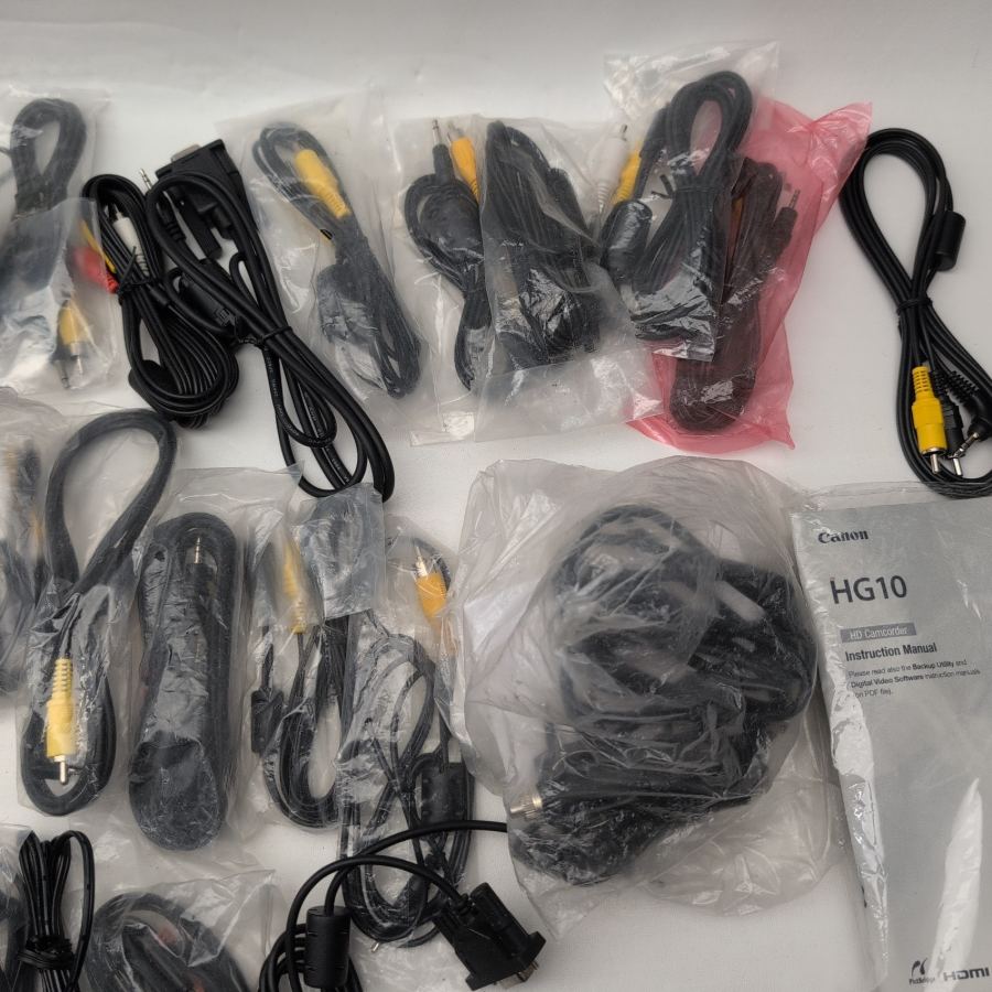 6x camera Strap 14x av rca cable video cannon Nikon SLR/DSLR Camera camcorder – image 3