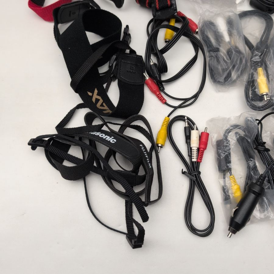 6x camera Strap 14x av rca cable video cannon Nikon SLR/DSLR Camera camcorder – image 5
