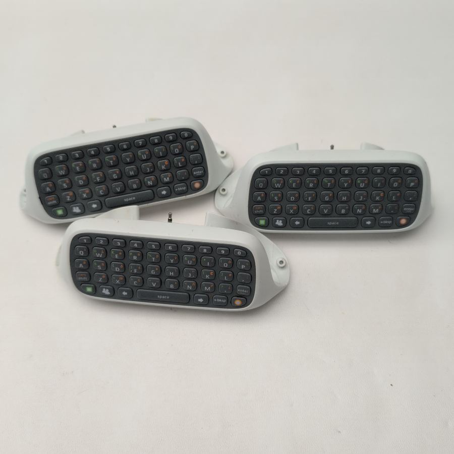 3x Official Microsoft Xbox 360 Chatpad / Messenger Keyboard - White