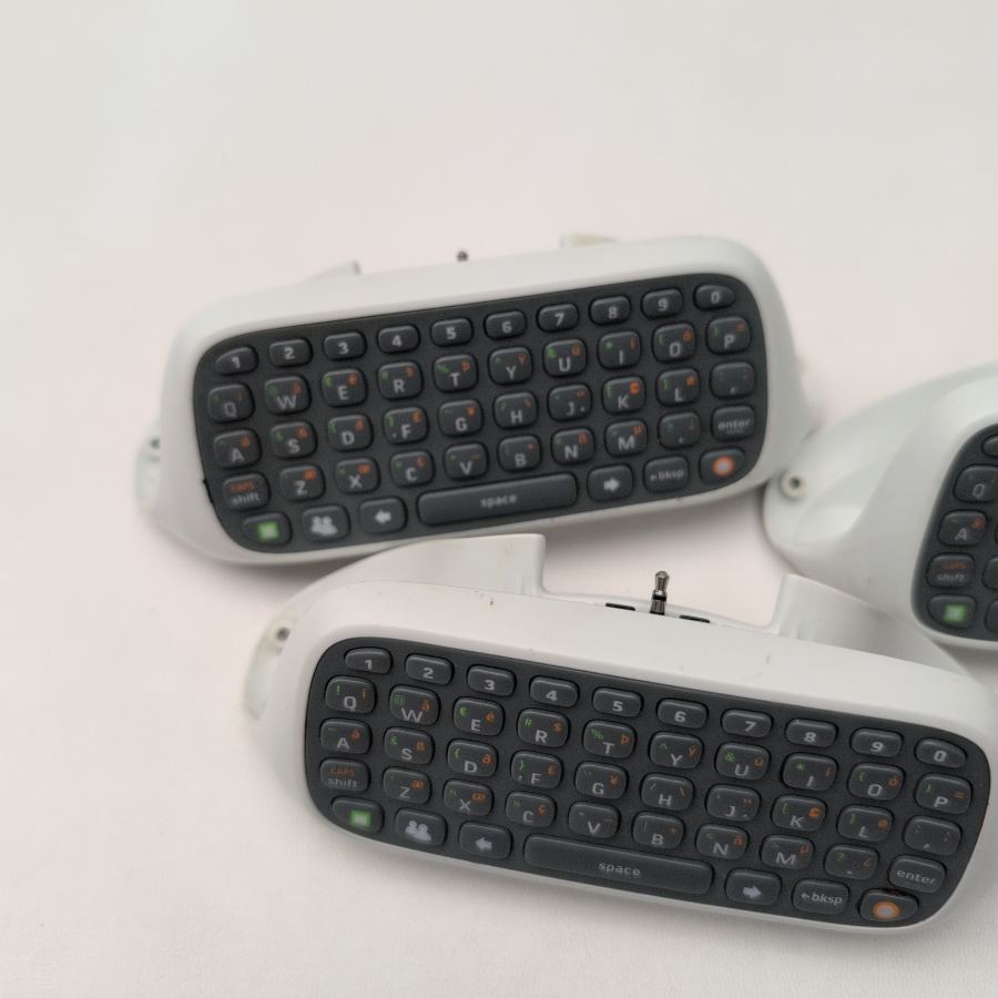 3x Official Microsoft Xbox 360 Chatpad / Messenger Keyboard - White – image 4