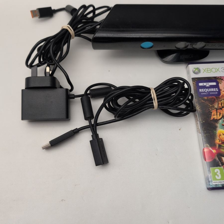 Microsoft Kinect Sensor Xbox 360 Motion Camera Game Kinect adventure + PSU – image 3