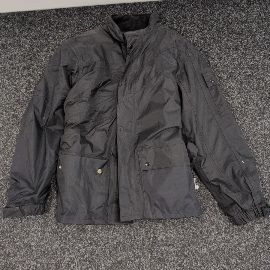 SIDI MEN'S WATERPROOF QUILTED Liner RAIN JACKET SIZE UK Men S Small Black Short – image 2