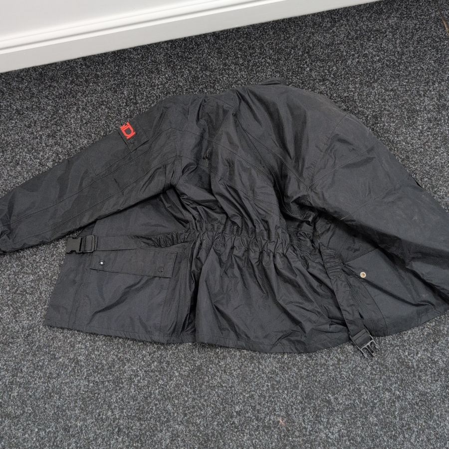 SIDI MEN'S WATERPROOF QUILTED Liner RAIN JACKET SIZE UK Men S Small Black Short – image 3