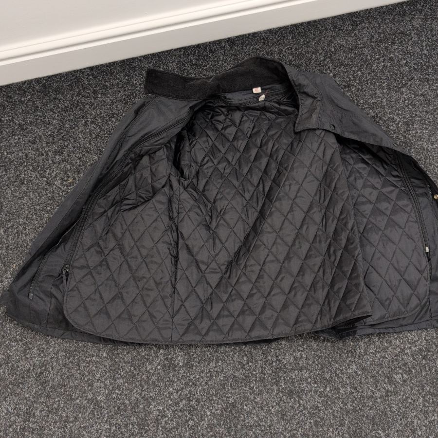 SIDI MEN'S WATERPROOF QUILTED Liner RAIN JACKET SIZE UK Men S Small Black Short – image 4
