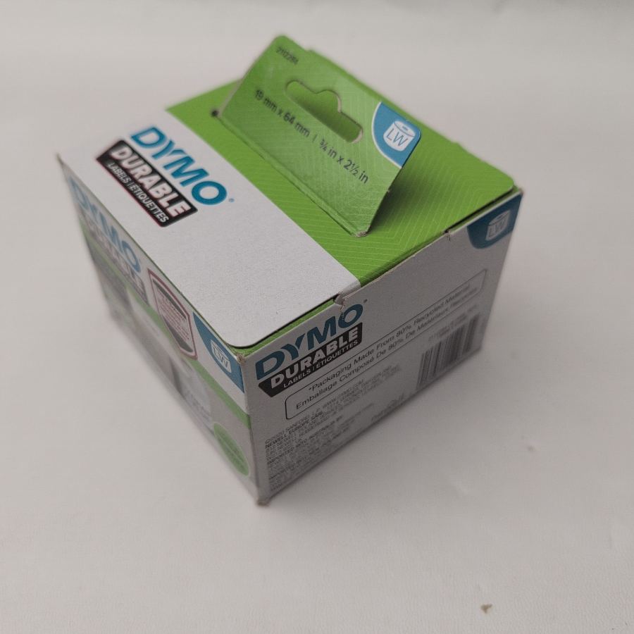 Representative photograph of the same model: Original Dymo 2112284 Durable 19mm x 64mm Adhesive Label solvent chemical proof – image 3