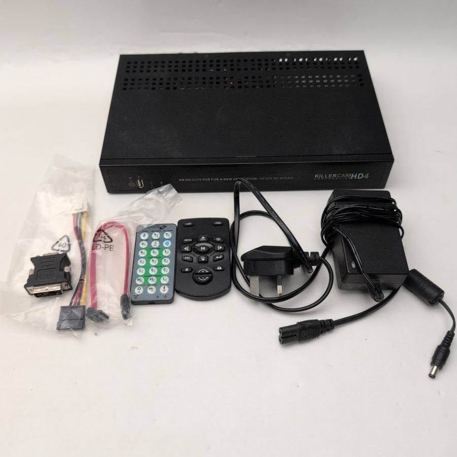 Killer Cam HD4 CCTV DVR Video Recorder  1TB HD 4 Channel  Security System UK