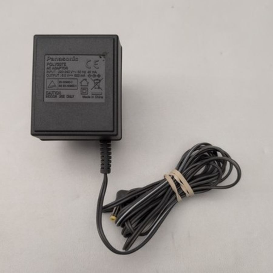 Panasonic PQLV207E Power Supply AC Adapter 6.5V 500mA For KX-TG Series Telephone