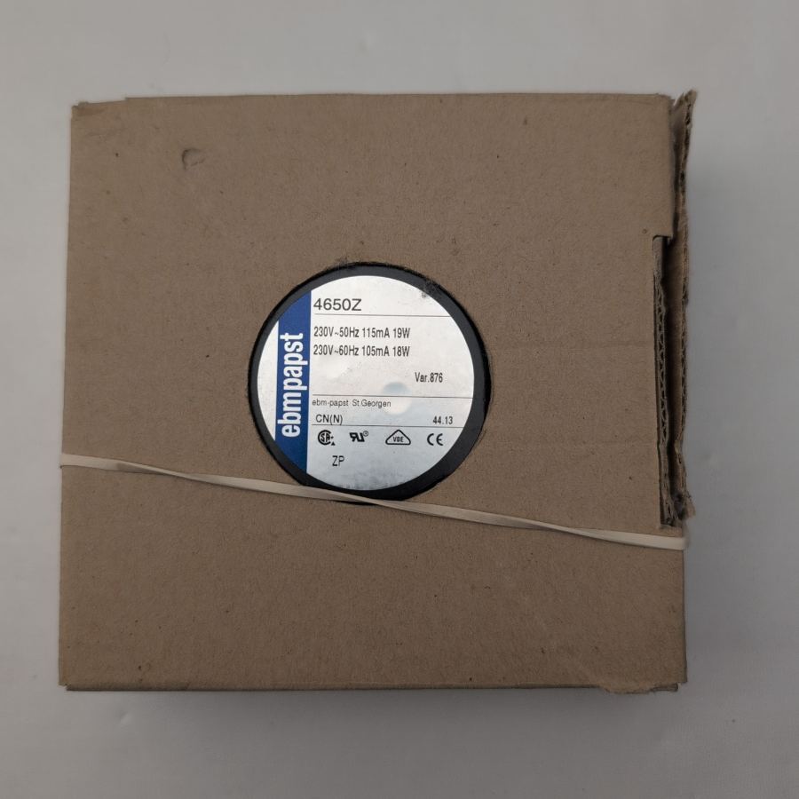 EBM PAPST 4650Z-876 . 119x119x38 mm AXIAL FAN 160 3/h, 19W, 83mA BNIB – image 6